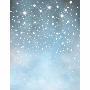 İçin Allenjoy fotoğraf arka plan Glitter parlayan yıldız ışık mavi gri gökyüzü çocuk bebek fotoğraf arka plan fotoğraflar