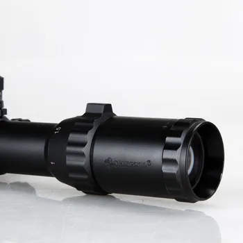 İçin Tüfek Yuvaları 1 Marcool-4X28 RGB Mil-dot Airsoft Amaç Silah Taktik dürbün ağı Kapsam Yansı Optik Görüş Av