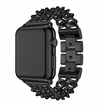 JANSİN 3 2 1 iWatch Serisi için Apple Watch 38 mm 520 Paslanmaz Çelik kayış bileklik Metal Grubu İçin Bilezik Bant Bağlantısı