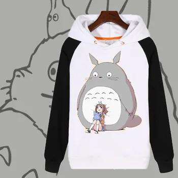Japon Anime Sevimli Totoro Hoodie Öğrenci Hayao Miyazaki Cosplay Kostüm