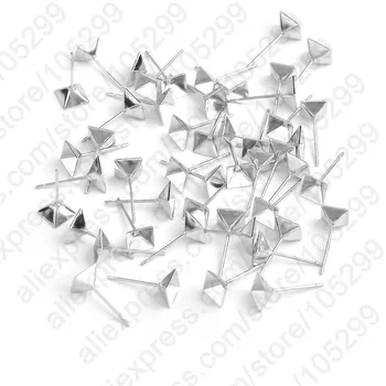 JEXXİ Üst Satış DİY Küpe Pinler /925 Gümüş Kulak Pin Çift İğne Küpe Takı Bulguları Kargo Ücretsiz