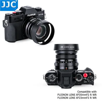 JJC Süngü Yuvarlak Kamera Lens mm konu Boyut Değiştirir WR LENS FUJİNON XF35mm/25mm F2 R fotoğraf makinesi-LH-XF35-2 Hood