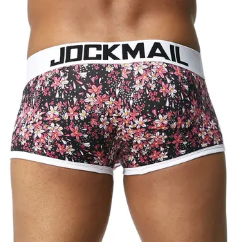 JOCKMAİL Marka Seksi Erkek iç Çamaşırı Boxer Şort Gay Penis Kılıfı Evde Pijama Yüksek Kaliteli Erkek iç Çamaşırı Boxer Şort Pijama