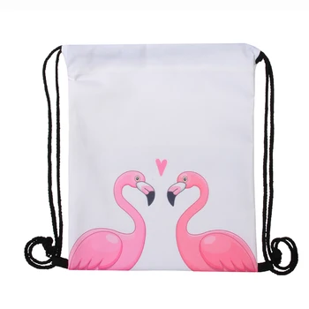Jom Tokoy Moda İpli Çanta 3D Baskı Flamingo Mochila Feminina Sırt çantası Kadın günlük Casual Kız sırt çantası 29032