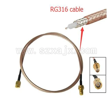 JX RF Koaksiyel Kablo SMA Erkek 3G 4G Anten uzatma kablosu için 5cm RG316 Pigtail kablo için dişi konnektör-5m SMA