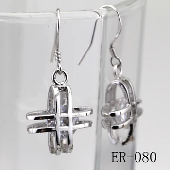 Kadın cazibesi kolye için 2017 antika takı zarif 925 gümüş eardrop modern güzel eardrop ER-080