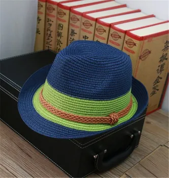 Kadın erkek caz şapka İçin Çocuklar Panama şapkası İlkbahar Yaz Güneş cap Plaj kova Şapka İçin 2018 İngiltere Bayım Hasır Şapka
