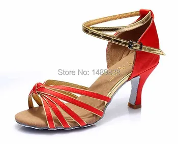 Kadın Latin Dans Ayakkabıları Tango Bayan Ayakkabı Kadın 5/7CM Topuk Dans