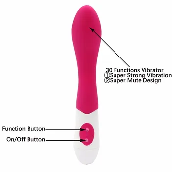 Kadın Masaj Esnek G noktası Parmak için süper Sessiz 30 Fonksiyonları Vibratör Kadın Seks atölye için Vibratör Seks Oyuncakları yapay penis