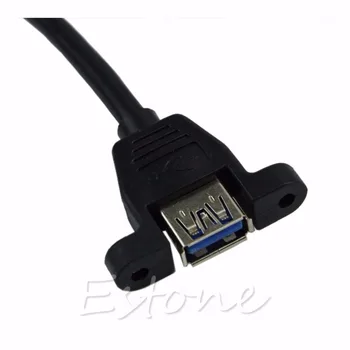 Kadın Uzatma 1.64 FT USB 3.0 Erkek Panel Mount Uzatma Bağlantı Kablosu C26 Kalıp