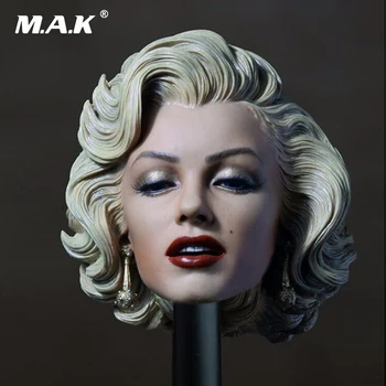Kadın Yeni 1/6 Kadın Figürü Vücut İçin 1:6 Ölçekli Marilyn Monroe Kadın Başı Heykel