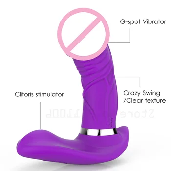Kadın Yetişkin Seks Oyuncakları kadın kelebek Dildo Vibratör USB Kablosuz Uzaktan Kumanda Vibratör Titreşimli G Spot Stimülatörü Salıncak