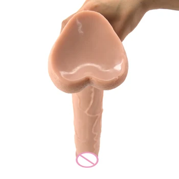 Kadın yetişkin seks ürünleri için FAAK 15.5 inç uzun yapay penis büyük penis deri rengi kalp tabanı büyük dick mastürbatör Seks Oyuncakları lezbiyen