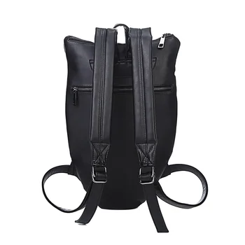 Kadınlar 2017 Havalı Siyah PU Deri Gençler İçin 3D Baykuş Sırt çantası Kadın Sıcak Satış Kadın Çantası Okul Çantaları Sevimli Bir Dos Sac Sırt çantası