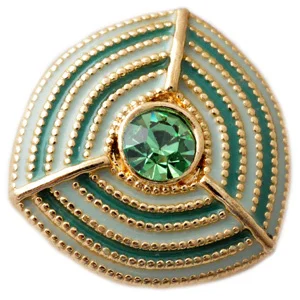 Kadınlar Snap Düğmesi, Kolye Mücevher D02535 Altın kaplama yağlı Boya Tarzı Çekicilik Kaptan Amerika Kalkanı Snap Düğmesi Bilezik