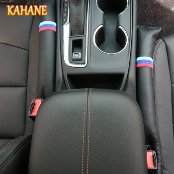KAHANE 2x M Renk Suni Deri Araba Koltuğu Gap Pad Dolgu BMW E39 E46 E90 F10 F20 F30 Samsung E36 E34 X5 İçin Dolgu Yuvası Tak Spacer