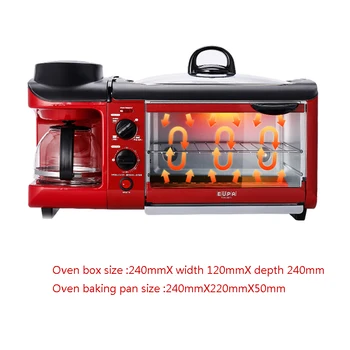 Kahvaltı Makine Ekmek Pişirme Makinesi Ekmek Kızartma makinesi /Kızarmış Yumurta/ Kahve Tencere lerin uygun dağıtımına olanak sağlar Kahvaltı Makinesi 110/220V tsk-28
