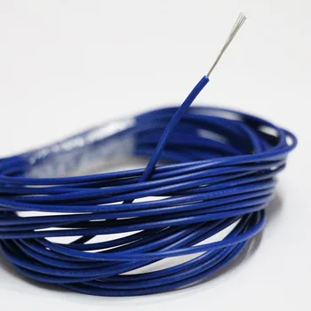 Kalaylı bakır 22AWG mavi kablo, UL1007 PVC mavi kablo, Elektrik kablosu yalıtımlı, Aydınlatma Şerit Uzatma Elektronik Tel LED