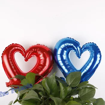 Kanca Kalp folyo balon balon mutlu Aşk 18inch Doğum günü Düğün Parti malzemeleri Mariage dekorasyon globos Nişan şeklinde