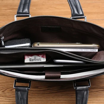 KANGAROO KİNGDOM moda iş erkek çanta PU deri çanta omuz çantaları erkek evrak çantası