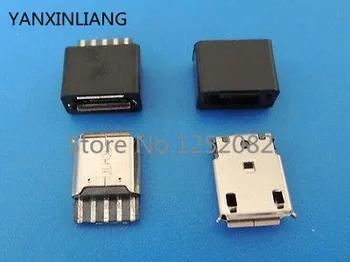 Kapak İle 20 adet Mikro USB Tip B 5 Pin Dişi Soket Konnektör