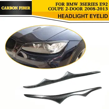 Karbon Fiber Araba BMW E92 E93 M3 Coupe için Trim Kaş Gözkapağı ordu