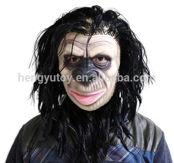 Karnaval İçin en çok satan parti Süslü Elbise İdeal Klasik Cosplay Lateks Maymun Şempanze Maskesi