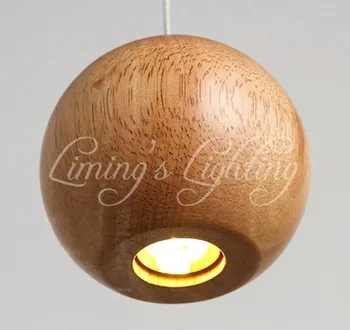 Katı Ahşap Modern Kolye Işık Çin Japon Nordic Yaratıcı Minimalist Oturma Odası Ahşap Top Ahşap Kolye Lamba Yemek