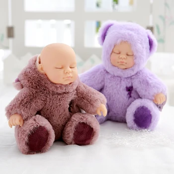 Kawaii bebek bebek çocuk Noel hediye yüksek kalite Bjd bebe bebek yeniden doğmuş bebek doğduktan oyuncaklar için peluş oyuncaklar doldurulmuş