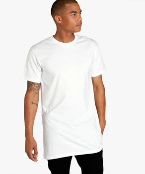 Kaykay Tişört O-Boyun Longline T Shirt Hop Kısa Kollu 2XL 50 T-Shirt Siyah Erkek Kıyafetleri Tee Yaz Stili Genişletilmiş Hip