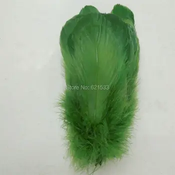 Kaz Tüyü,200pcs/lot Ordu Yeşil Kaz Nagoire Gevşek tüyleri,12-20cm ,toptan tüyler,Maskeler için kullanın, postalar&craft