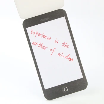 Kağıt Cep Telefonu Not Yeni Varış Sonrası Yapışkan Not Şeklinde Pad Hediye Ofis Malzemeleri Nakliye Bırak