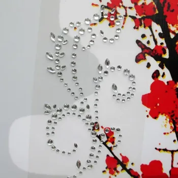 Kağıt El Sanatları İçin Kendini Defteri 10 Yaprak Açık Renkli Kristal Çiçek Çıkartmalar-yapıştırıcı Taslar Düğün Kartları Notebook DİY