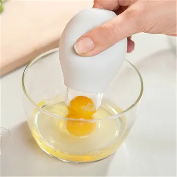 Kek için Yumurta akı Ayırıcı 1 ADET Silika jel+kahvaltı yumurta ayırıcı Yumurta Ayırıcı aracı Tanıtıcı