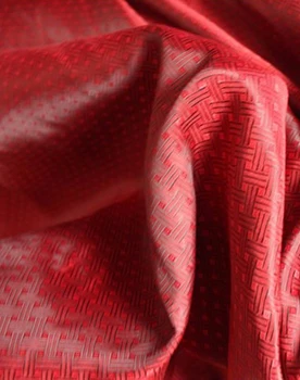 Klasik Kırmızı Çizgili Polyester Astar Kumaş 50x140cm Kaliteli Jacquard DIW dikiş Astar