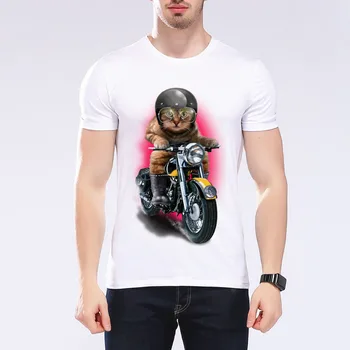 Komik Kaslı Erkek Yeni Sonbahar Ve Kış T shirt T Bebek Arabası Baskı Erkekler-Kısa Kollu rahat Motosiklet Markası Tee G7 gömlek 9 Binmek -#