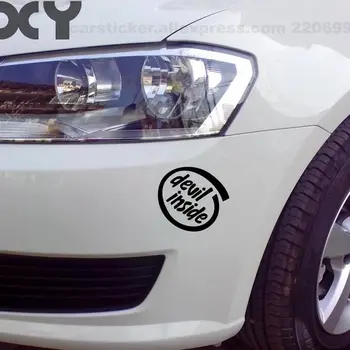Komik Otomobil Tampon Çıkartmaları Kesip İçine Şeytan Çıkartma Vinil Araba Sticker Kamyon Araba Penceresi