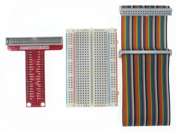 (KONTROL kablosu + breadboard + KONTROL T-adaptör plaka)Raspberry Pi 3&Raspberry Pi 2 Model B artı T , genişleme DİY kit