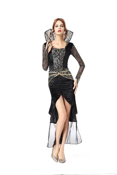 Korkunç kadınlar için cadı kostümü yetişkin seksi Cadılar Bayramı kostümleri elbise vampir kostümü kadın Prenses cosplay Kostüm
