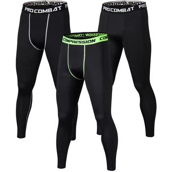 Koşucular Spor Hızlı Kuru Sıska Tozluk Vücut Geliştirme Yeni Erkek Sıkıştırma Pantolon Saf Renk Crossfit Pantolon Tayt Erkek