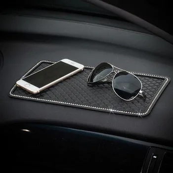 Kristal Olmayan araba İç Anti Slip Mat PVC-Pading Dash Board Telefon Gözlük Parfüm Pad Depolama Evrensel Boyutta Tutucu Kayma