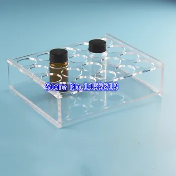 Kromatografi için bir yer için 20 ml/30 ml Pleksiglas örnek şişe rafı 20 şişe analitik şişe tutucu şişe Diyafram mm