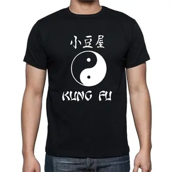 Kung Fu Yin Yang Japon T-Shirt Kısa Kollu Tişört Marka Tişört T-Shirt Marka 2018 Erkek Kısa Kollu Üst Tee Moda