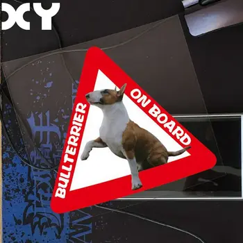 Kurulu Kamyon Oto Motor Etiketleri üzerinde XY Bull Terrier Araba Arka cam Sticker Çıkartmaları