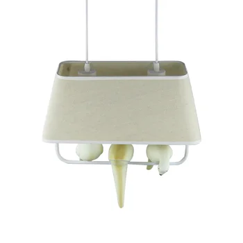 Kuşlar mutfak aydınlatma için ışıkları vintage lamba reçine kuş kumaş abajur oda retro tavan kolye lamba yemek kolye