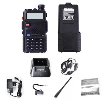 Körfez UV 5R walkie talkie 3800mAh pil version Dual Band Telsiz UV-5R İki Yönlü Radyo taşınabilir Walkie Talkie
