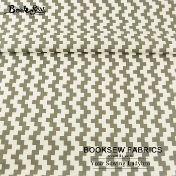 Kırkyama İçin Booksew Ev Tekstil Geometri Desen Pamuk Dimi Kumaş Dikiş Kumaş Tecido Defteri, Yastık Bebek Takımı