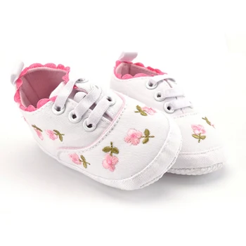 Kız Bebek Çiçek Ayakkabı Bebek İlkbahar/Sonbahar Prenses Ayakkabıları İlk Ayakkabı Bebek Yumuşak Taban Ayakkabı Yeni Walkers