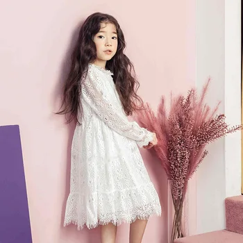 Kızlar Elbise Çocuklar için beyaz Prenses Gelinlik Çocuk Giyim Bahar 2018 Resmi Bebek Kız Parti elbise