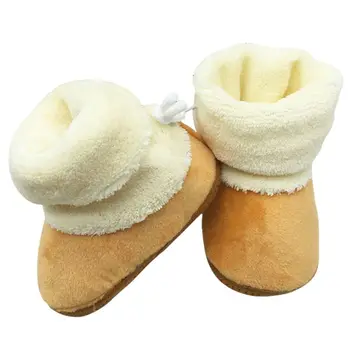 Kış Sıcak Yeni Doğan Bebek Bebek Bebek Bebek Prewalker Ayakkabıları Yumuşak Tabanlı Toptan Perakende